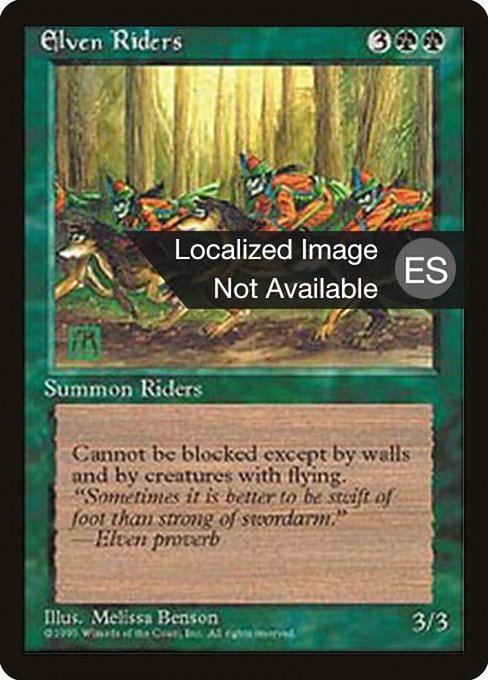 Elven Riders (242) [Fourth Edition Foreign Black Border]