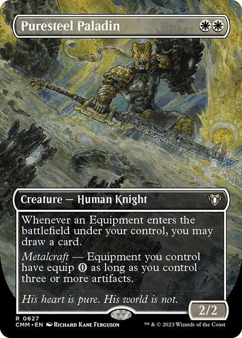 Puresteel Paladin (627) [Commander Masters] [Borderless]