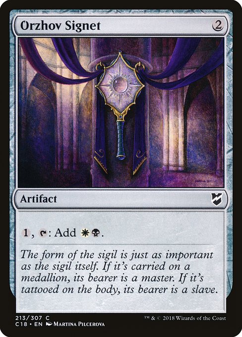 Orzhov Signet (213) [Commander 2018]