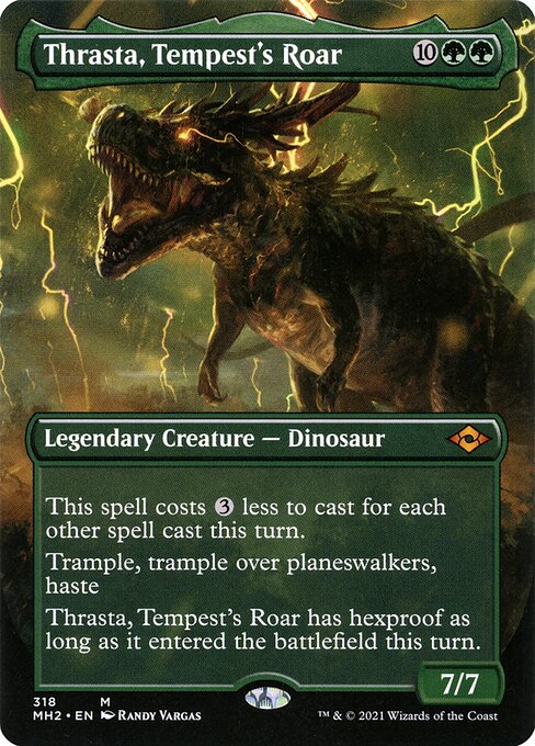 Thrasta, Tempest's Roar (318) [Modern Horizons 2] [Borderless]