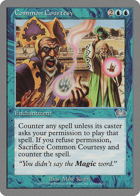 Common Courtesy (21) [Unglued]