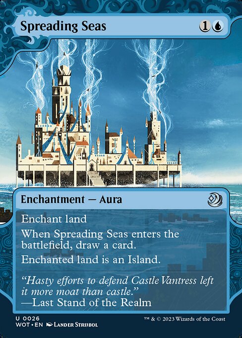 Spreading Seas (26) [Wilds of Eldraine: Enchanting Tales] [Showcase, Borderless]