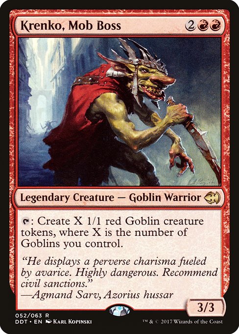 Krenko, Mob Boss (52) [Duel Decks: Merfolk vs. Goblins]