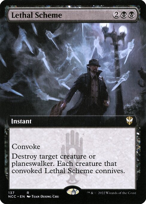 Lethal Scheme (137) [New Capenna Commander] [Extended Art]
