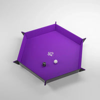 GameGenic Purple/Black Magnetic Hexagonal Dice Tray image 0