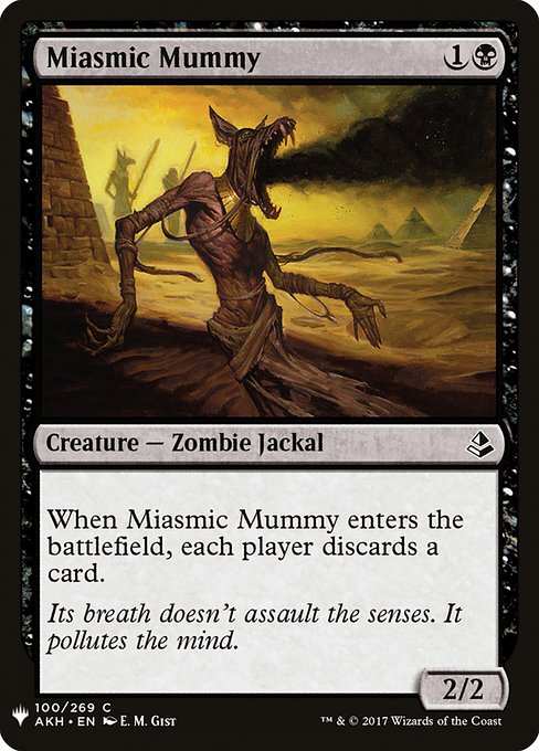 Miasmic Mummy (AKH-100) [The List]
