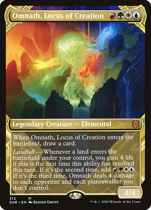 Omnath, Locus of Creation (312) [Zendikar Rising] [Showcase]