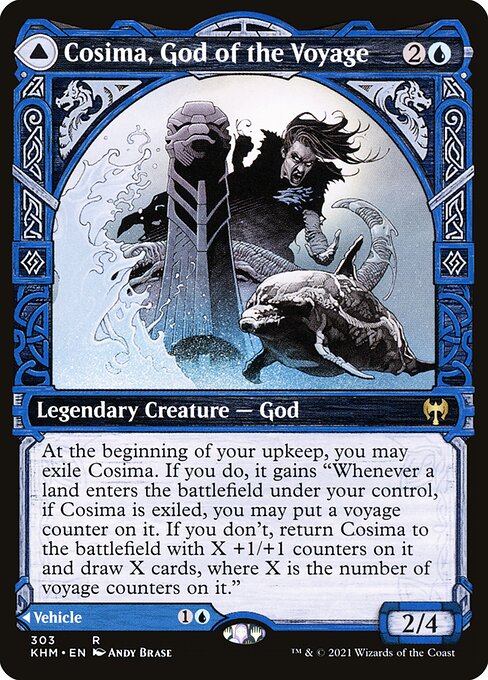 Cosima, God of the Voyage // The Omenkeel (303) [Kaldheim] [Showcase]