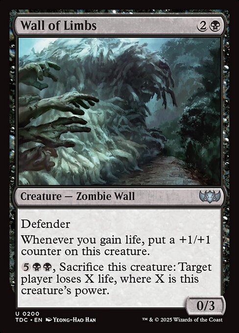 Wall of Limbs (200) [Tarkir: Dragonstorm Commander]