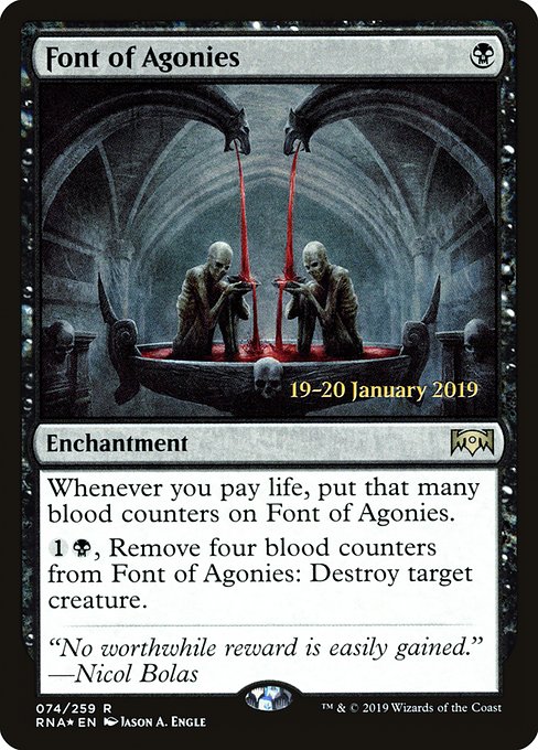 Font of Agonies (74s) [Ravnica Allegiance Promos]