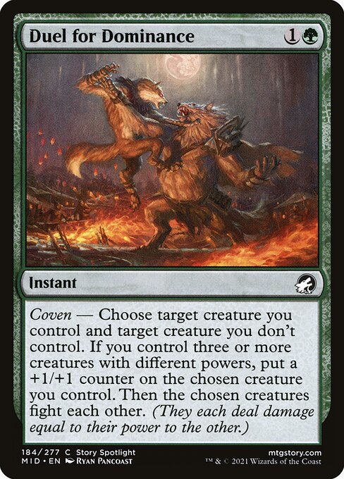 Duel for Dominance (184) [Innistrad: Midnight Hunt]