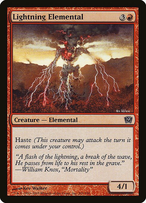 Lightning Elemental (201★) [Ninth Edition]
