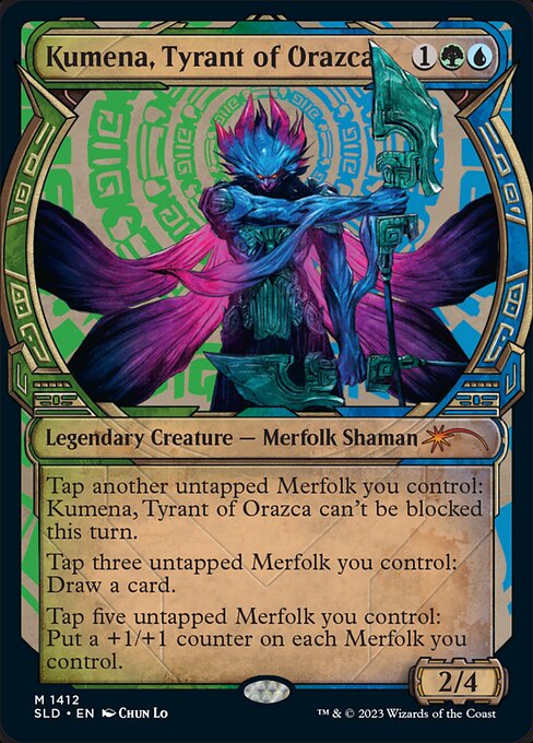 Kumena, Tyrant of Orazca (1412) [Secret Lair Drop] [Showcase]