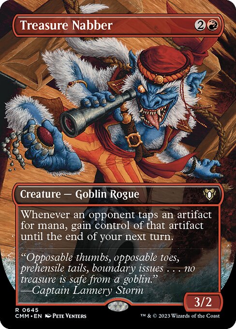 Treasure Nabber (645) [Commander Masters] [Borderless]