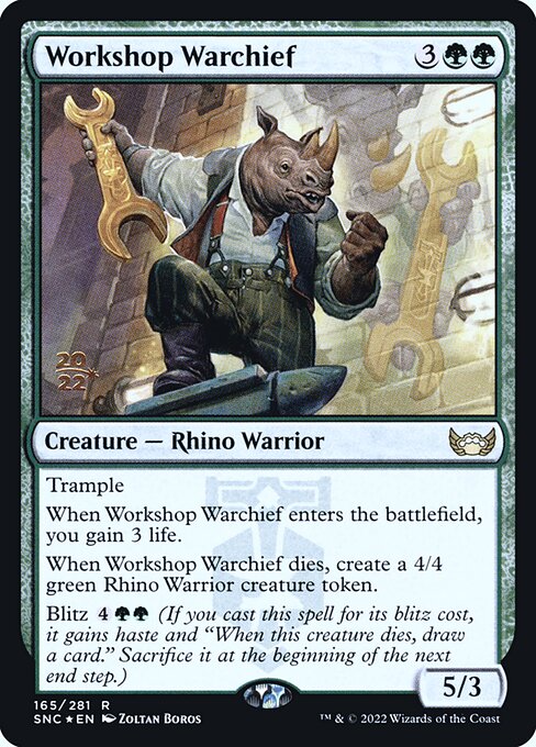 Workshop Warchief (165s) [Streets of New Capenna Promos]