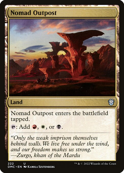Nomad Outpost (222) [Dominaria United Commander]