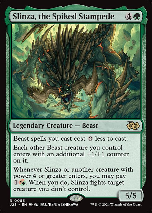 Slinza, the Spiked Stampede (55) [Foundations Jumpstart]