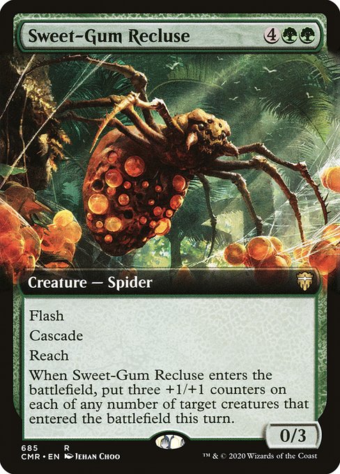 Sweet-Gum Recluse (685) [Commander Legends] [Extended Art]