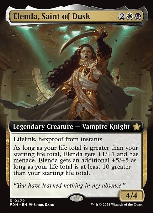 Elenda, Saint of Dusk (Extended Art) (479) [Foundations]