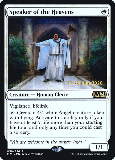 Speaker of the Heavens (38s) [Core Set 2021 Promos]