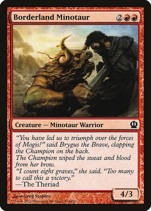 Borderland Minotaur (114) [Theros]