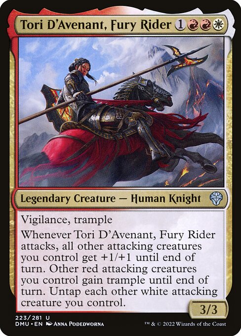 Tori D'Avenant, Fury Rider (223) [Dominaria United]