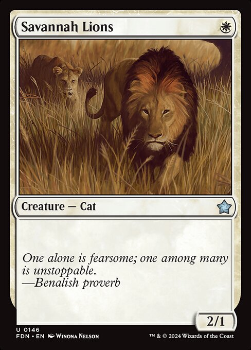 Savannah Lions (146) [Foundations]
