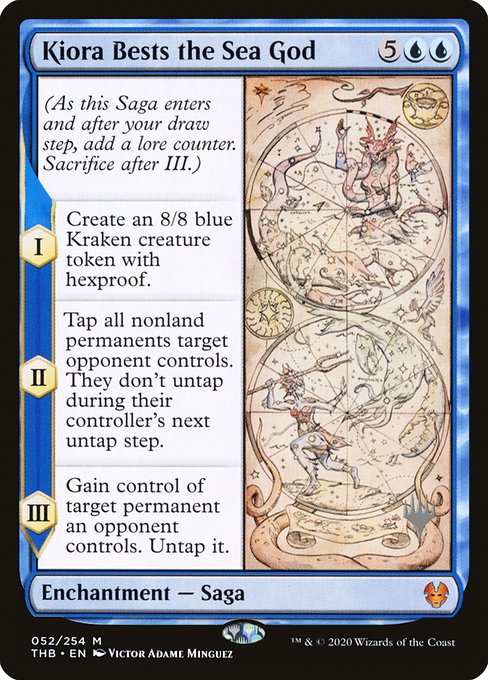 Kiora Bests the Sea God (52p) [Theros Beyond Death Promos]
