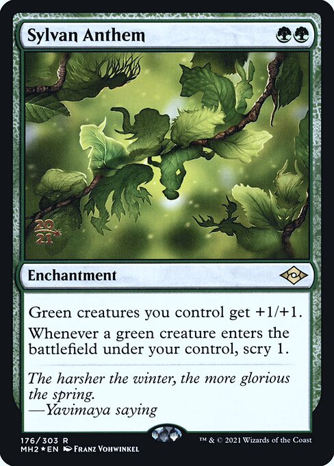 Sylvan Anthem (176s) [Modern Horizons 2 Promos]