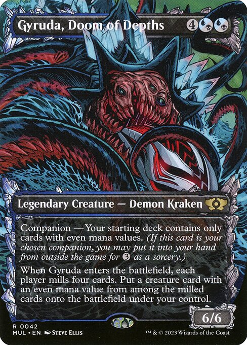 Gyruda, Doom of Depths (42) [Multiverse Legends] [Showcase, Borderless]