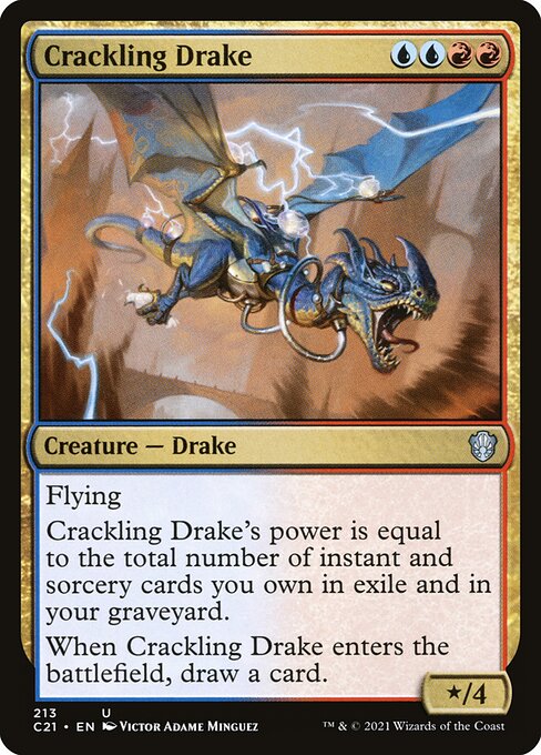 Crackling Drake (213) [Commander 2021]