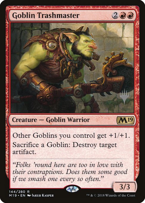 Goblin Trashmaster (144p) [Core Set 2019 Promos]