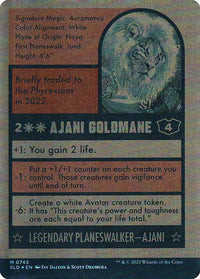 Ajani Goldmane // Ajani Goldmane (745) [Secret Lair Drop] [Full Art, Borderless] Reverse
