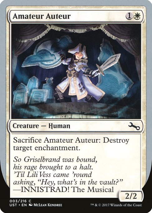 Amateur Auteur (3b) [Unstable]