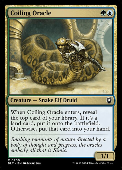 Coiling Oracle (250) [Bloomburrow Commander]