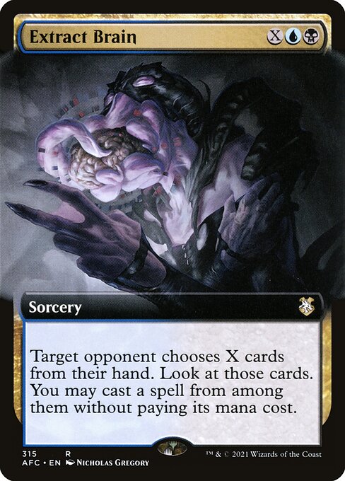 Extract Brain (315) [Forgotten Realms Commander] [Extended Art]