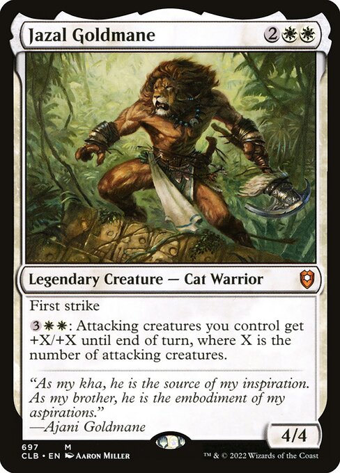 Jazal Goldmane (697) [Commander Legends: Battle for Baldur's Gate]