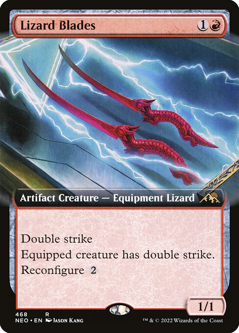 Lizard Blades (468) [Kamigawa: Neon Dynasty] [Extended Art]