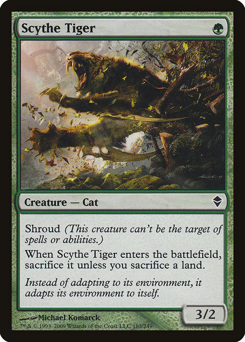 Scythe Tiger (183) [Zendikar]