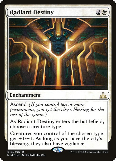 Radiant Destiny (18) [Rivals of Ixalan]
