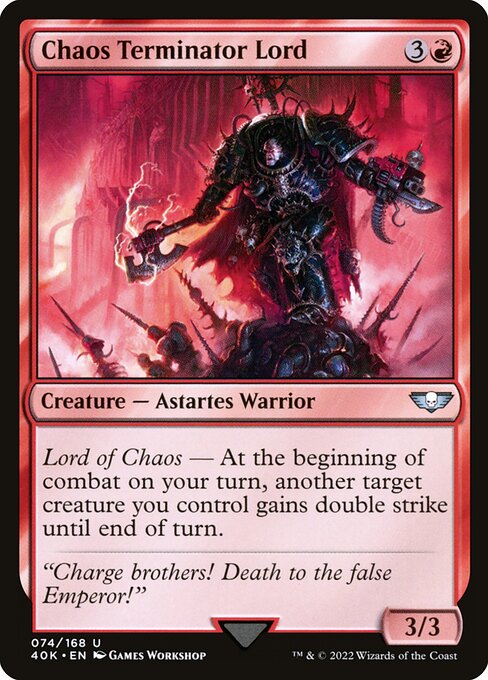 Chaos Terminator Lord (74) [Warhammer 40,000 Commander]