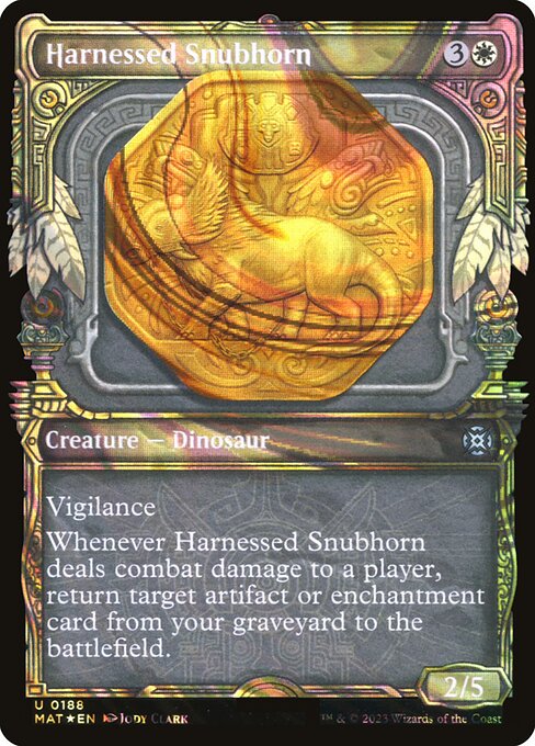 Harnessed Snubhorn (188) [March of the Machine: The Aftermath] [Showcase]