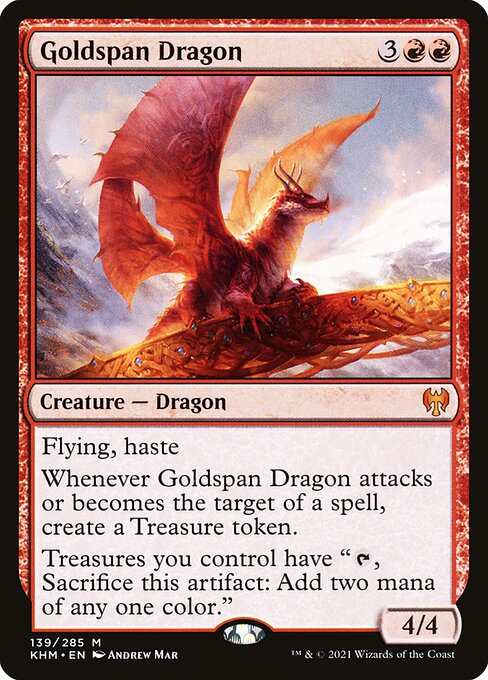 Goldspan Dragon (139) [Kaldheim]