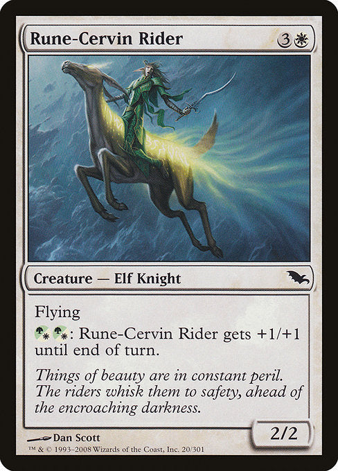 Rune-Cervin Rider (20) [Shadowmoor]