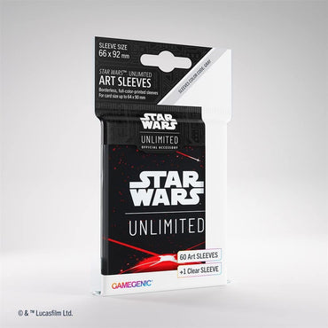 Gamegenic Space Red Star Wars Unlimited Art Sleeves 60 CT image 0