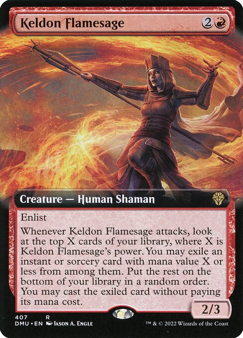 Keldon Flamesage (407) [Dominaria United] [Extended Art]