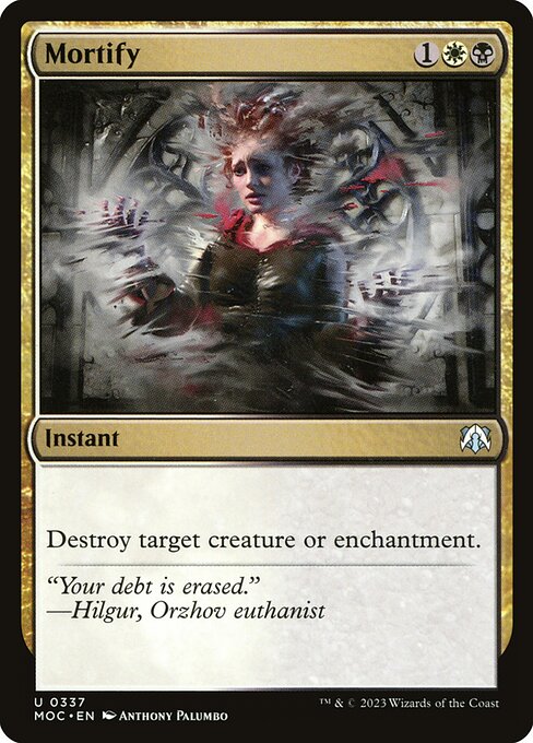 Mortify (337) [March of the Machine Commander]