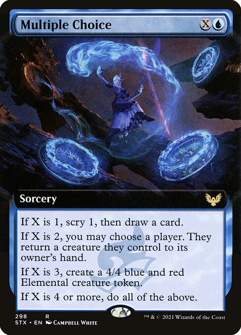 Multiple Choice (298) [Strixhaven: School of Mages] [Extended Art]