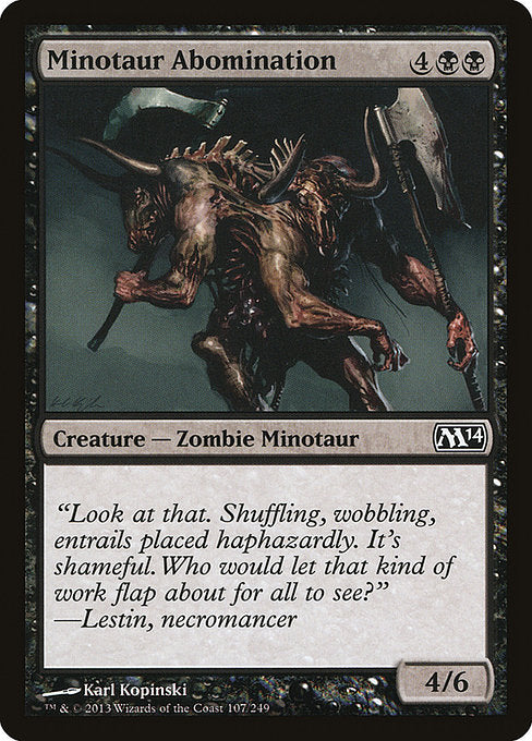 Minotaur Abomination (107) [Magic 2014]
