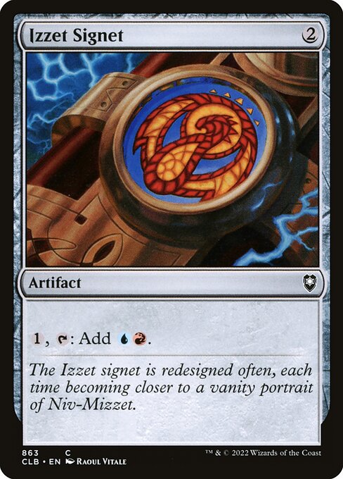 Izzet Signet (863) [Commander Legends: Battle for Baldur's Gate]